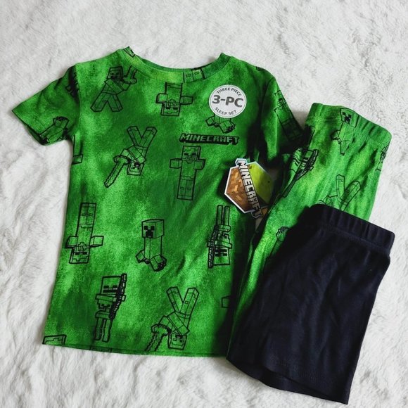 Minecraft Other - Boys' Minecraft 3pc Pajama Set, 3KIDH-BG